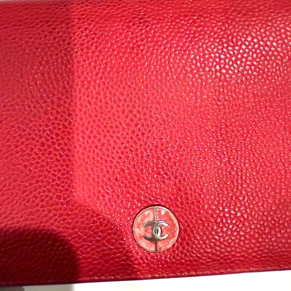 Chanel Pink Leather Clutch Wallet - Picture 2 of 7